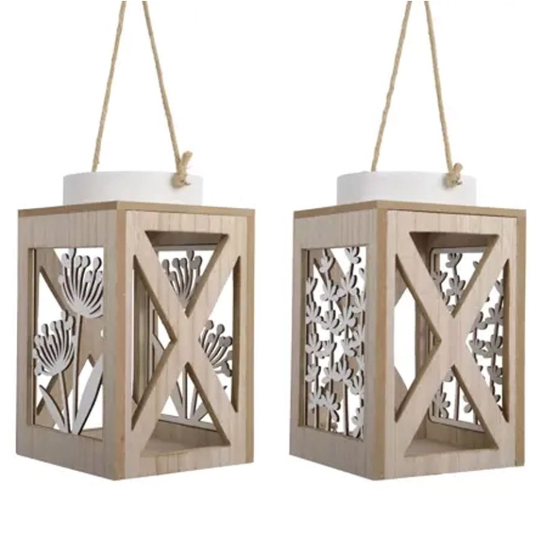 LANTERNA LEGNO H23CM     SOGGETTI ASSORTITI