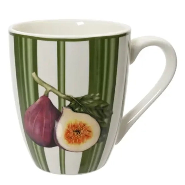 TAZZA PORCELLANA H10CM   DECORO FICHI