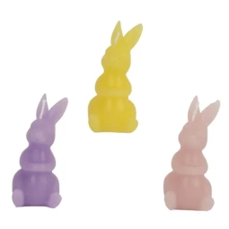 CANDELA CONIGLIO H10CM   COLORI ASSORTITI