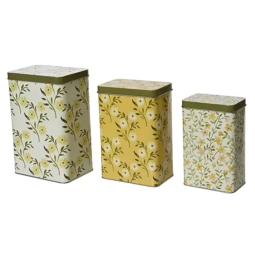 CONTENITORE LATTA 3PZ    COLORI ASSORTITI