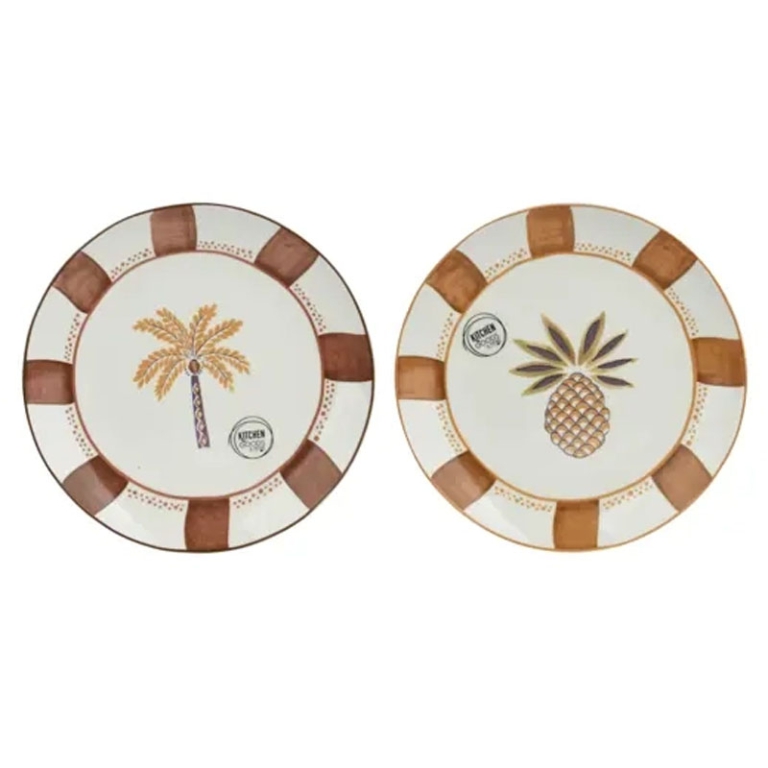 PIATTO PORCELLANA D18CM  DECORI ASSORTITI