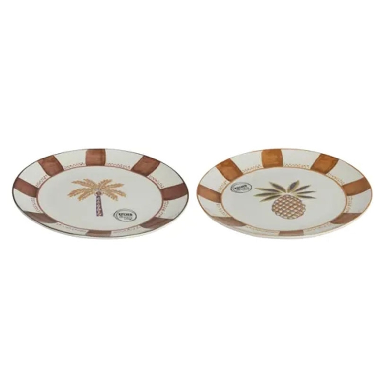 PIATTO PORCELLANA D18CM  DECORI ASSORTITI 2