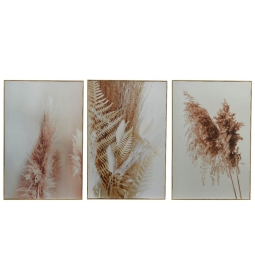 QUADRO LEGNO 40X60CM DISEGNO PAMPAS ASSORT.