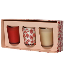 CANDELE SET 3PZ COLORI ASSORTITI