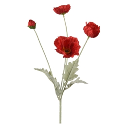 RAMO FIORE PAPAVERO H63CMROSSO