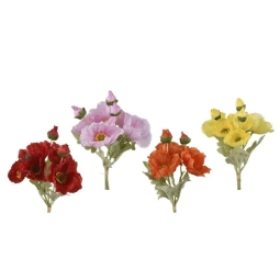BOUQUET PAPAVEI H35CM    COLORI ASSORTITI