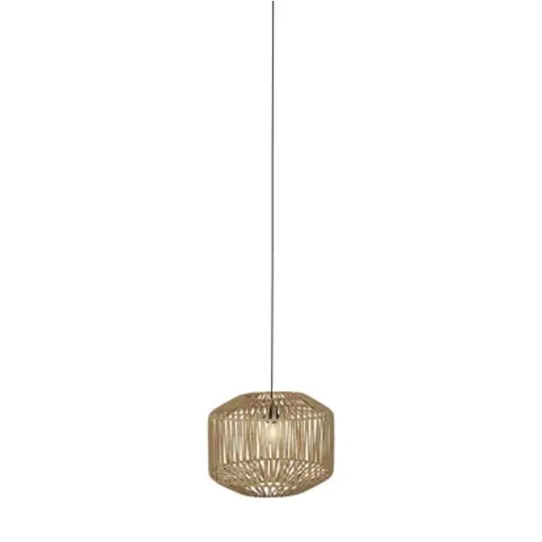 LAMPADARIO FERRO E VIMINI D40H29,5CM AVANA 2