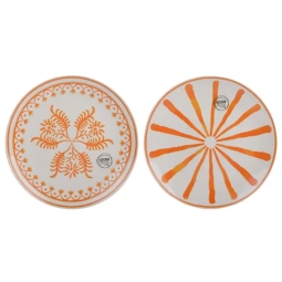 PIATTO TERRACOTTA D19CM  DECORI ASSORTITI