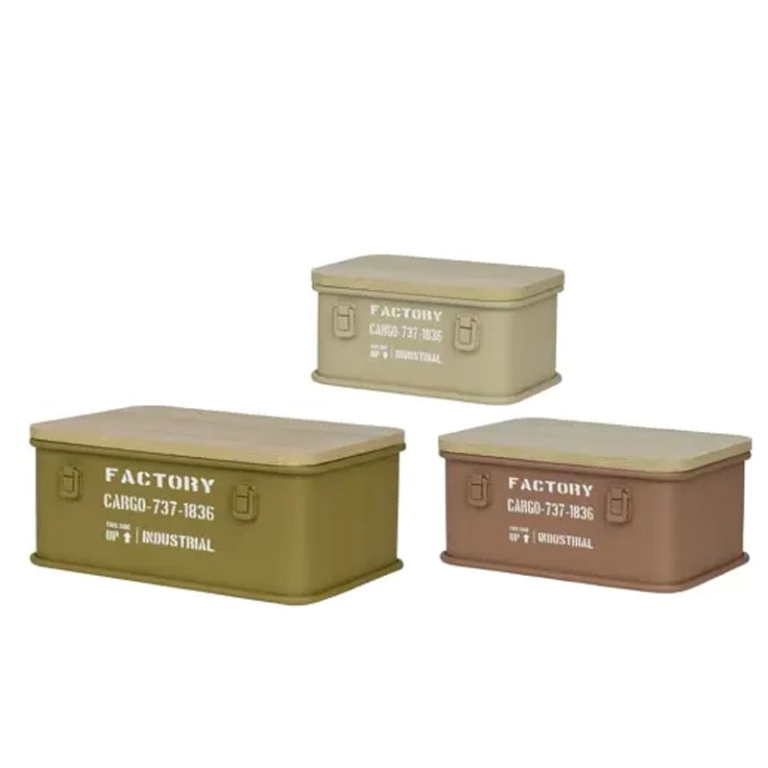 SCATOLA METALLO PORTATUTTO 3PZ SOGGETTI ASSORTITI