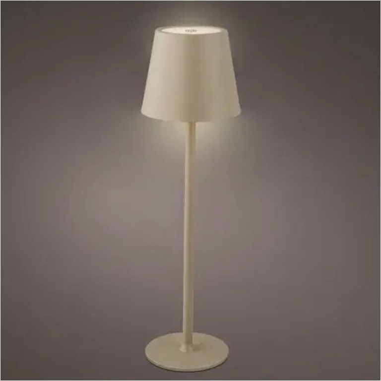LAMPADA DA TAVOLO LED    H27CM CREMA DIMMERABILE