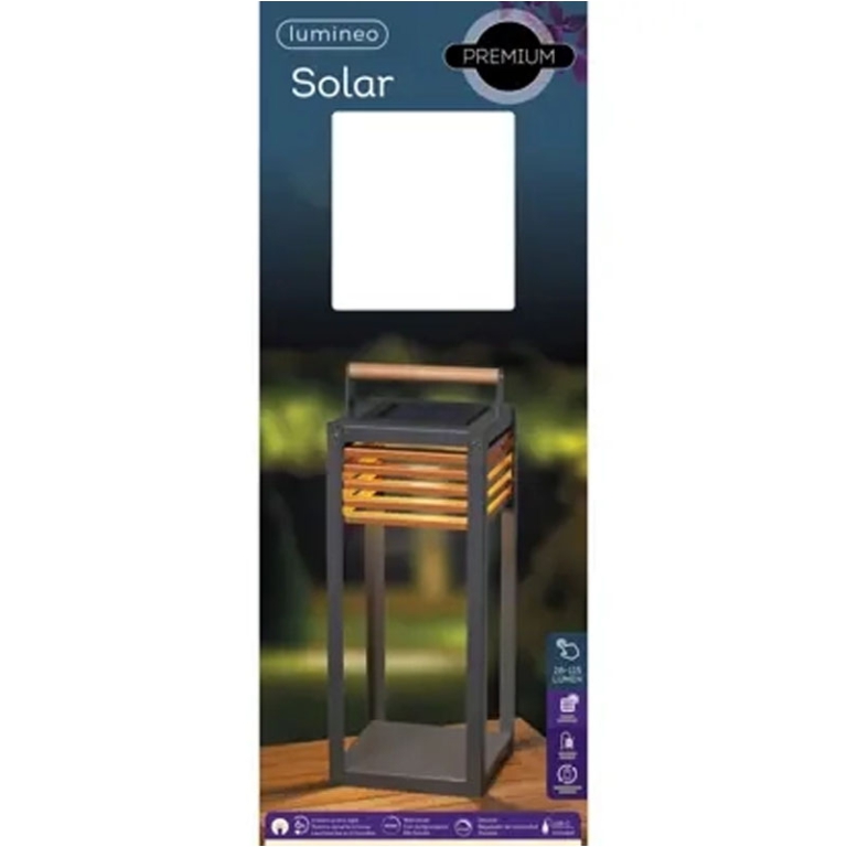 LANTERNA SOLARE H51CM    ALLUMINIO CON MANICO 5