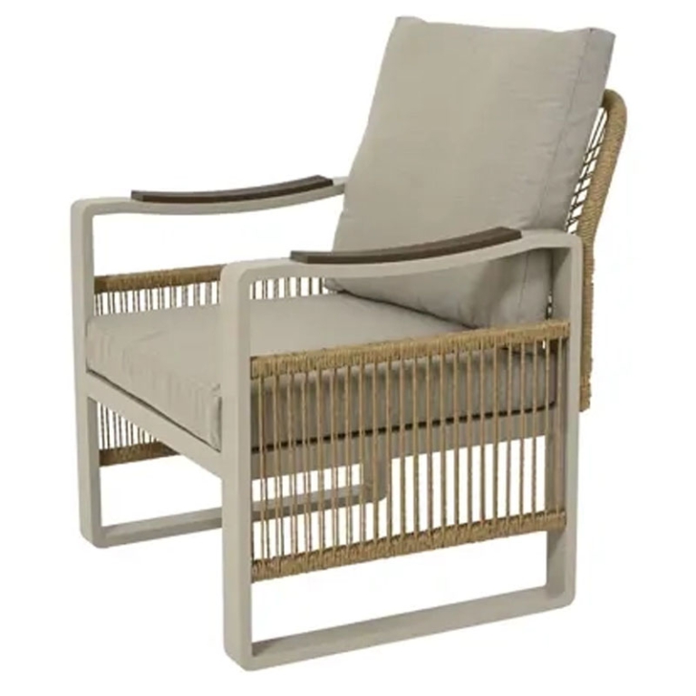 SEDIE E TAVOLO DA ESTERNO 3PZ METALLO E RATTAN 3