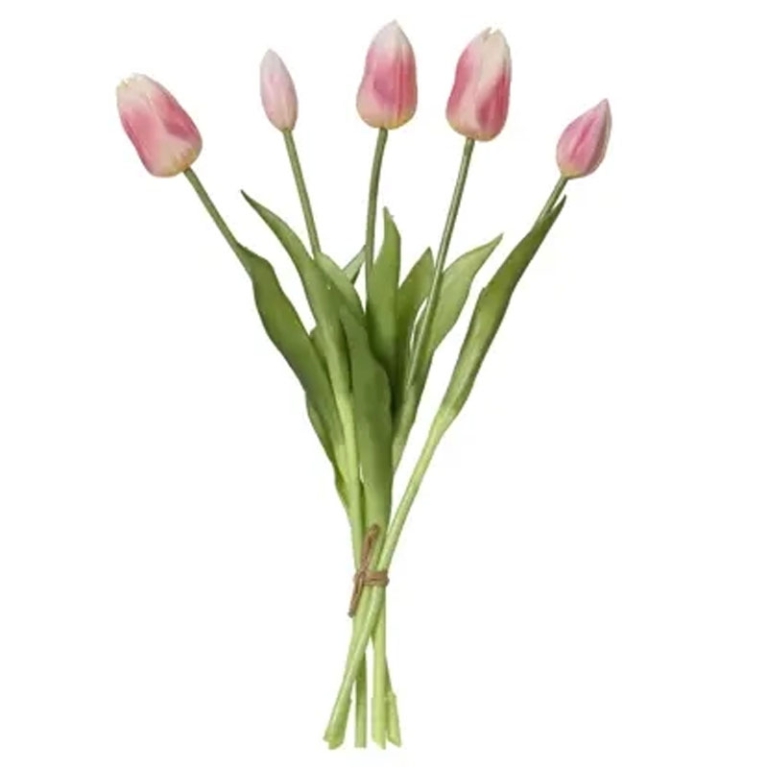 BOUQUET TULIPANI H40CM   ROSA TENUE