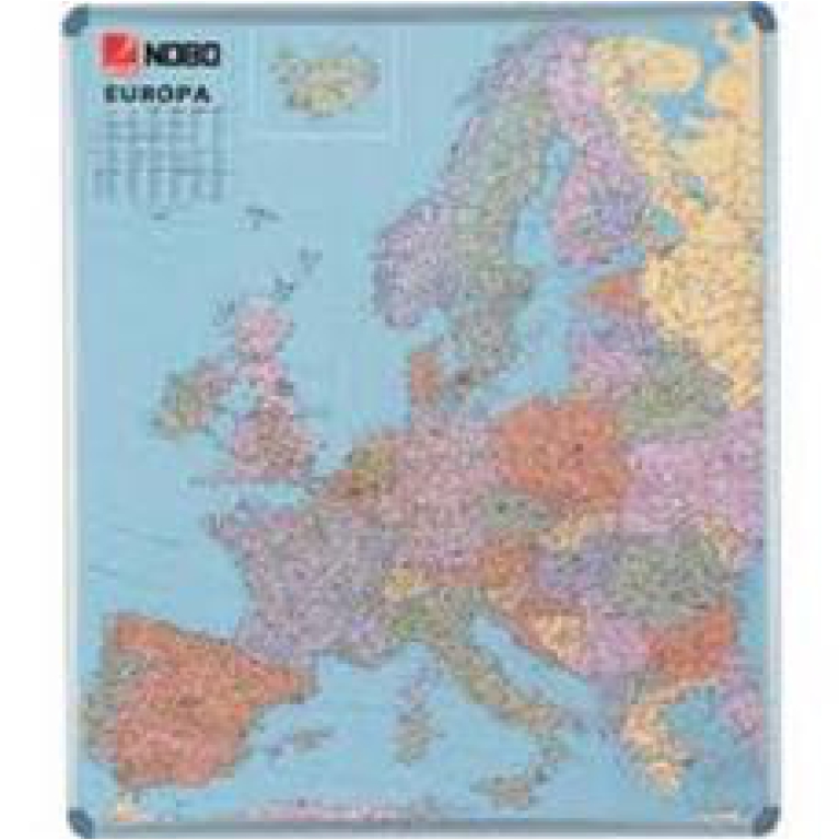 LAVAGNA MAGNETICA 91X115CM CARTINA EUROPA
