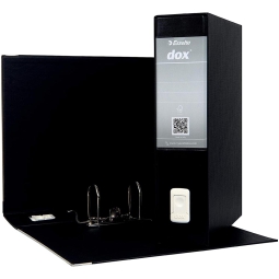 REGISTRATORI DOX 2 NERO  DORSO 8 PROTOCOLLO