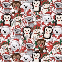 CARTA REGALO 70X100CM 10 FOGLI XMAS FUNNY