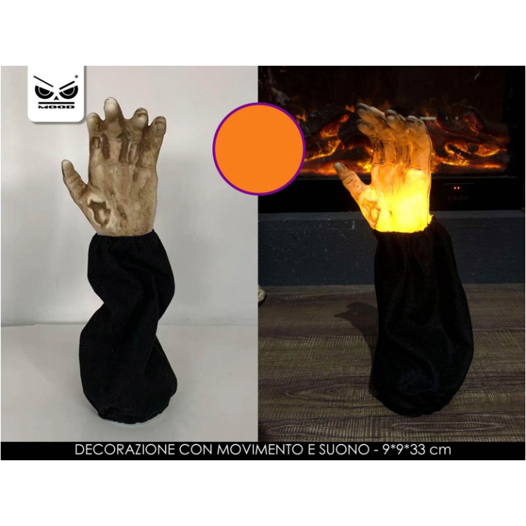 BRACCIO CON MOVIMENTO LUCE E SUONI 33CM