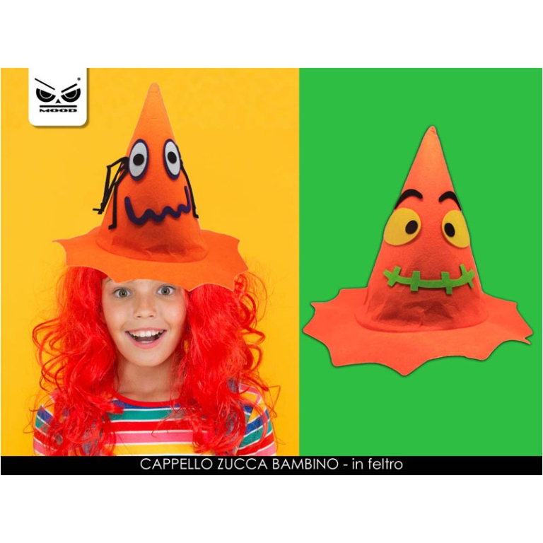 CAPPELLO ZUCCA OCCHIONI BIMBO IN FELTRO