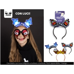 CERCHIETTO LUMINOSO CON  PERSONAGGI HALLOWEEN