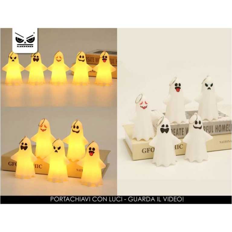 PORTACHIAVI FANTASMA CON LUCI 5CM