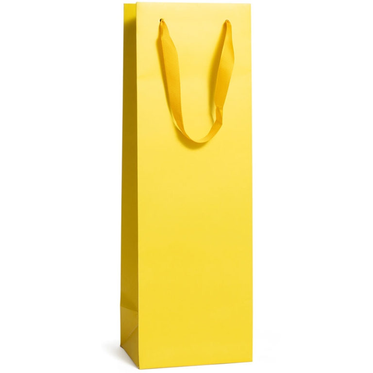 SHOPPER BOTTIGLIA GIALLO 13X10H38CM 210GR 2