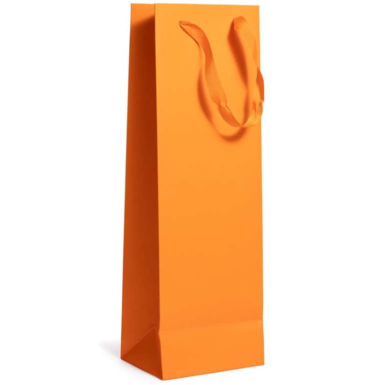 SHOPPER BOTTIGLIA ARANCIONE 13X10H38CM 210GR 2