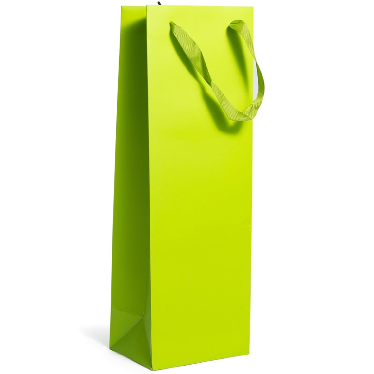 SHOPPER BOTTIGLIA LIME   13X10H38CM 210GR 2