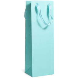 SHOPPER BOTTIGLIA CELESTE 13X10H38CM 210GR