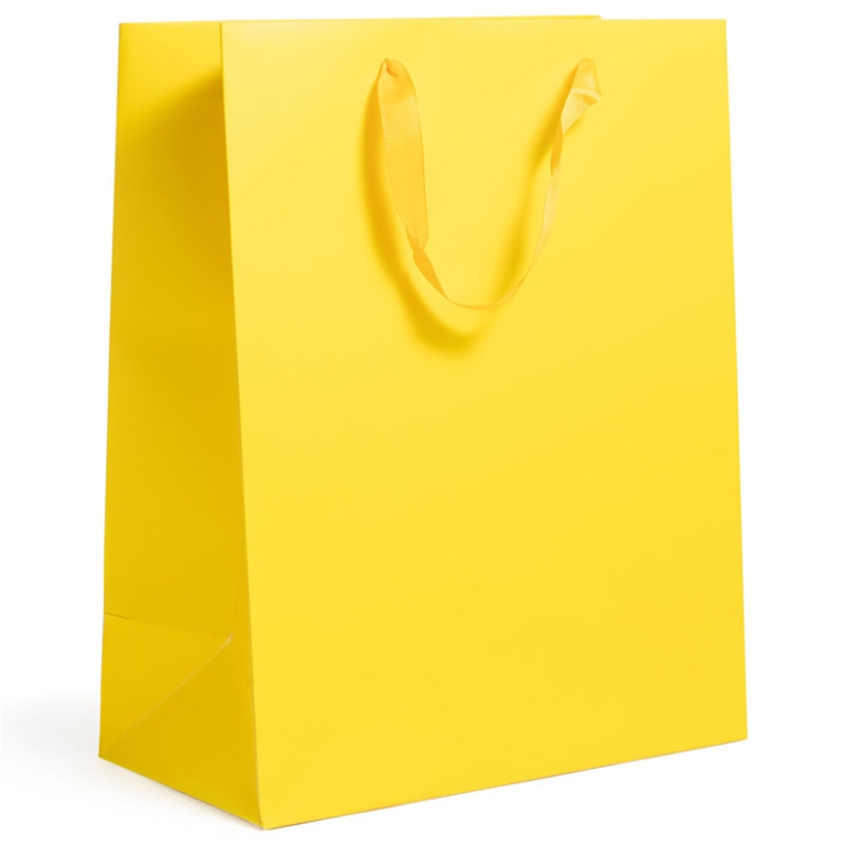 SHOPPER 26X13H33CM GIALLO 210GR