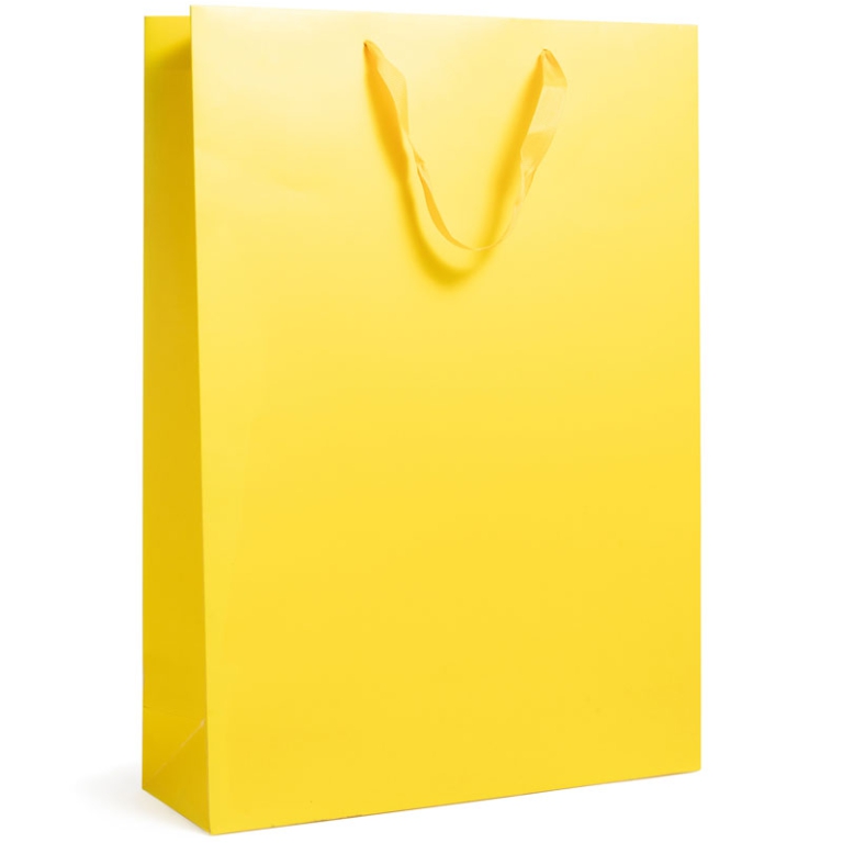 SHOPPER 32X11X45CM GIALLO 210GR