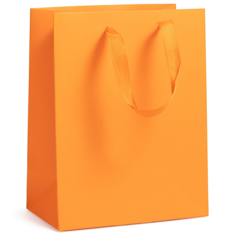 SHOPPER 18X10H23CM ARANCIONE 210GR