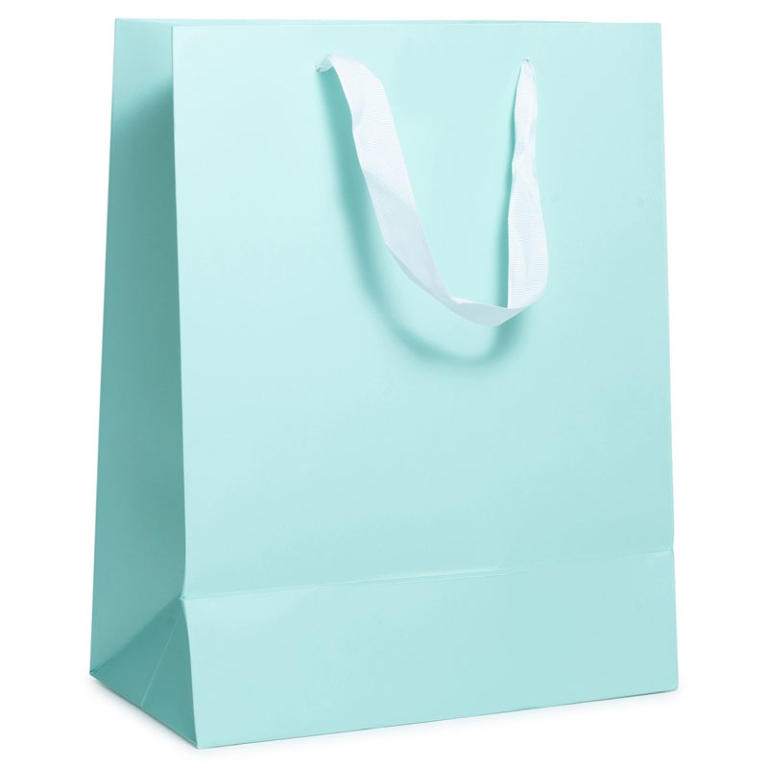 SHOPPER 26X13H33CM CELESTE 210GR 2