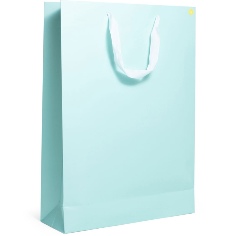 SHOPPER 32X11X45CM CELESTE 210GR