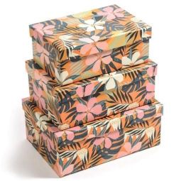 SCATOLE SET 3PZ FANTASIA ESOTICA MAX 23X16,5X9CM