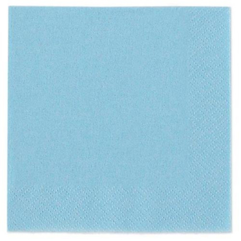 TOVAGLIOLI 33X33CM 25PZ  2 VELI AZZURRO