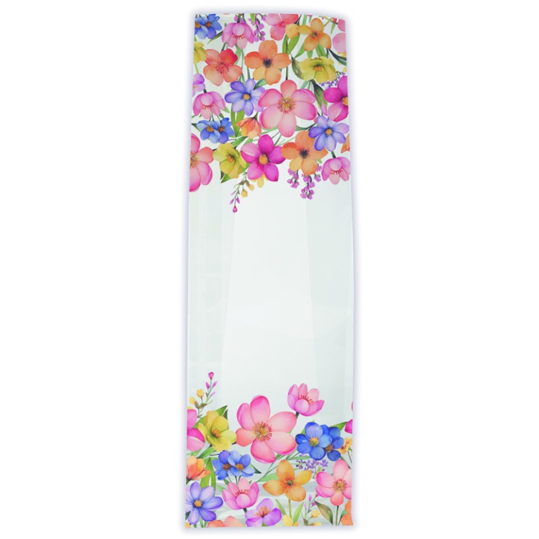 BUSTE CELLO 10X30+6CM    50PZ SWEET FLOWERS