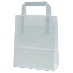 SHOPPER 22X28X10CM 25PZ  PIATTINA BIANCO