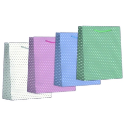 SHOPPER SPRING 18X22+10  210GR POIS MIX