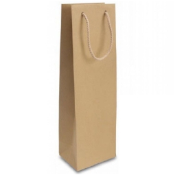 SHOPPER BOTTIGLIA 12X39X9CM MAN CORDA TORTORA 12PZ