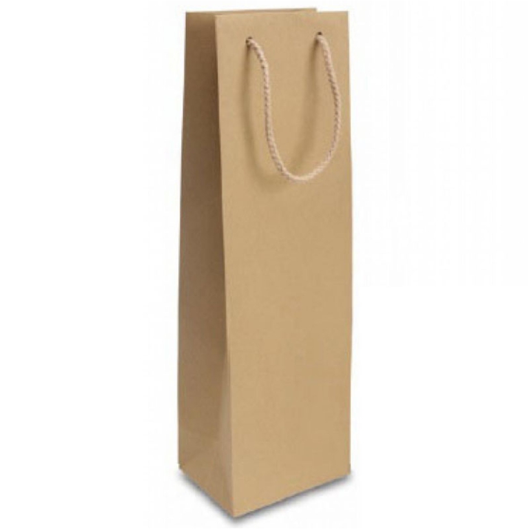SHOPPER BOTTIGLIA 12X39X9CM MAN CORDA TORTORA 12PZ