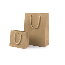 SHOPPER 24X19X14CM KRAFT AVANA CON FORO 12PZ