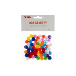 POMPON 15MM 60PZ         COLORI ASSORTITI