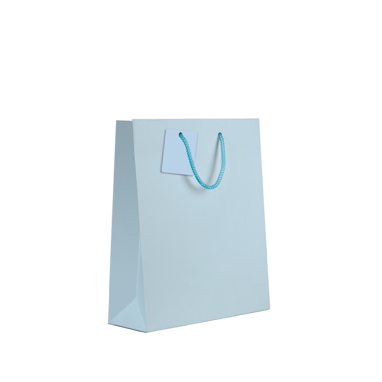 SHOPPER 18X23X10CM AZZURRO BABY