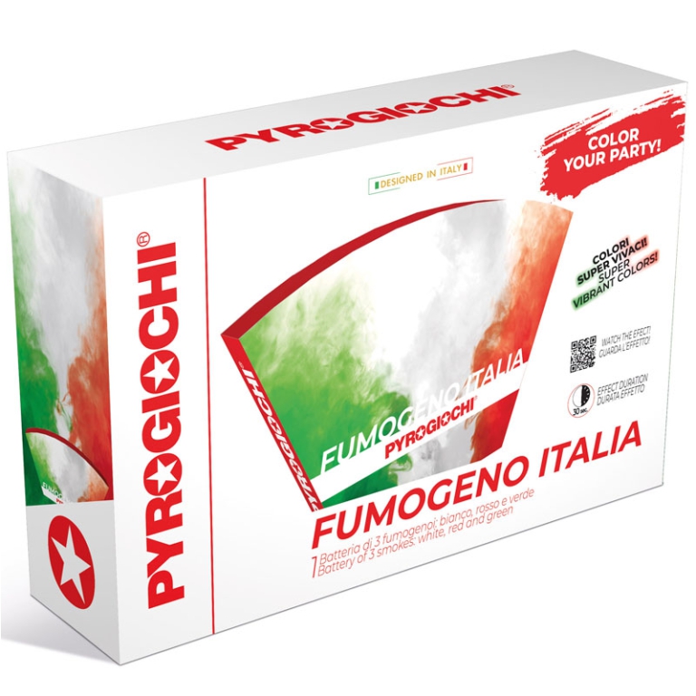 FUMOGENO ITALIA BATTERIA DA 3 FUMOGENI 30SEC