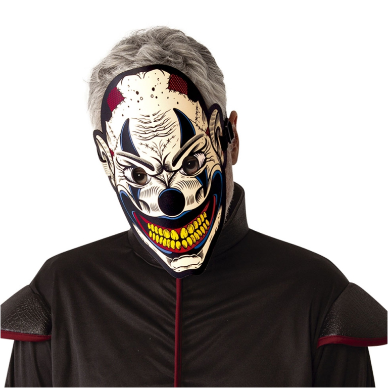 MASCHERA CLOWN LUMINOSA AL SUONO