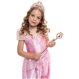 SET PRINCIPESSA TIARA E BACCHETTA ROSA