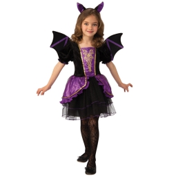 COSTUME PIPPISTRELLINA CON ALI 3-4 ANNI