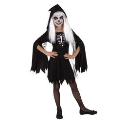 COSTUME RAGAZZA SCHELETRO 8-10 ANNI