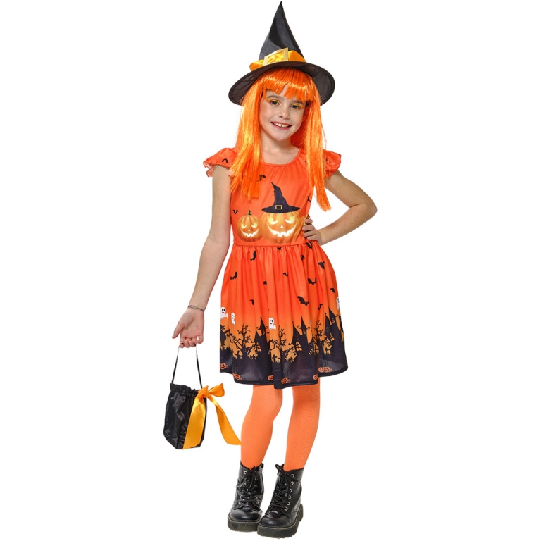 COSTUME STREGA ZUCCA 3-4 ANNI