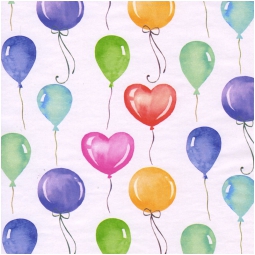 CARTA REGALO 70X100CM 10 FOGLI PALLONCINI RASO